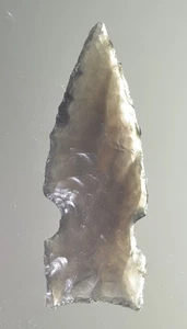 Authentic Modern Reproduction of Pre 1600 Pacific Northwest Obsidian Arrowhead - Picture 1 of 2