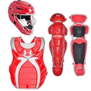 Under Armour Victory Series Intermediate Womens Fastpitch Catchers Set - Scarlet - Picture 1 of 1