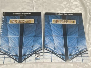 BJU  Algebra 1 Student Activities Key and Student Act, Answers Teacher Ed Vol 1 - Picture 1 of 2