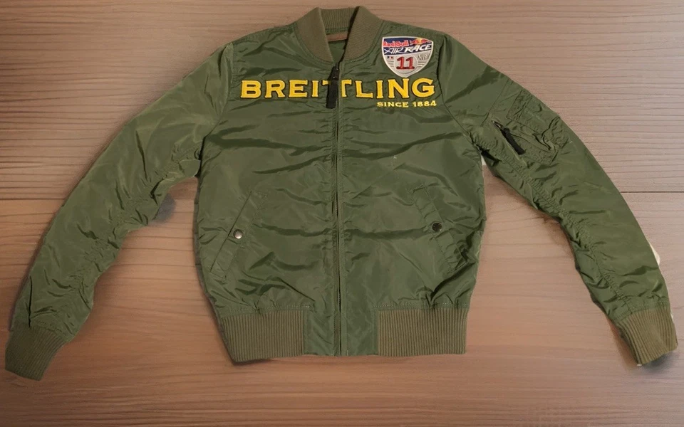 Breitling x Alpha Industries Red Bull Air Race “MB 11” Flight Bomber Jacket RARE - Image 1 of 4