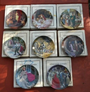 Bradford Exchange Plate Set Gehm Grimm Fairy Tales Collection Konigszelt Bavaria - Picture 1 of 12
