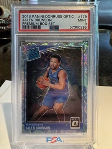 Jalen Brunson 2018 Donruss Optic #179 PREMIUM BOX SET /249 ROOKIE Knicks Psa 9 - Picture 1 of 4