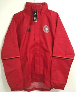 Men's adult Denmark football raining jacket XXL Adidas BNWT 2015-2016 Brand New