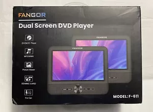 Fangor 7,5" Dual Bildschirm tragbarer Auto DVD Player schwarz Modell F-611 CD/MP3/SD/MMC - Bild 1 von 8