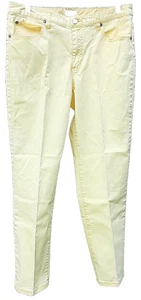 Additions by Chico's Womens Crop Jeans Denim Wildflower Yellow Size 0.5 (Size 6) - Picture 1 of 8