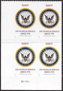 USA Sc. 6011 (F) U.S. Navy 2025 MNH plate block * - Picture 1 of 1