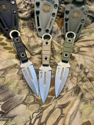 6.5英寸全新数控石洗AUS-8刀片G10手柄战术匕首狩猎刀VTH03 — 第 1/4 张图片