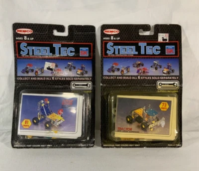 Remco Steel Tec Lote De Colección 1993 Tractor y Lunar Rover Kit #7080 NUEVO Juguete Foto 1 de 4