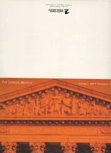 SSS: USPS First Day Ceremony Program 1990 25c Judicial Branch Stamp Sc#2415 - Imagen 1 de 2