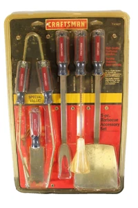 VINTAGE Craftsman Tools 5 Pc. Stainless Steel BBQ Grill Set (#41627) NEW IN BOX - Picture 1 of 4