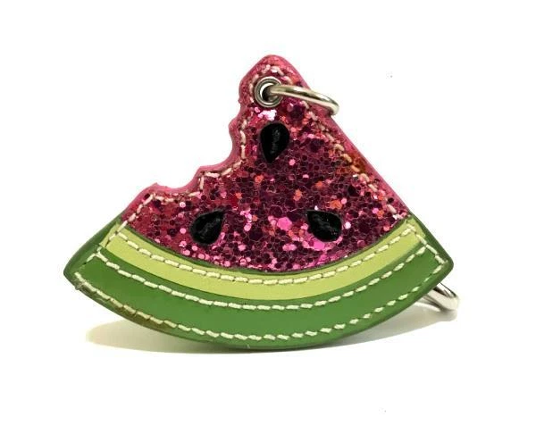 BOM Coach Verde Rosa Glitter Melancia Motivo Chaveiro Bolsa Charme UAU - Imagem 1 de 1