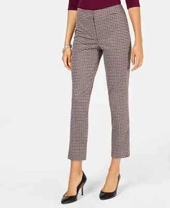 Nine West Houndstooth Pattern Tapered Trousers in Multi Size UK 16 RRP $89 - Picture 1 of 3