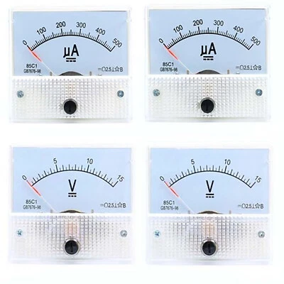 50uA-30A DC-Amperemeter 5V-300V DC-Voltmeter 85C1 Analog-Panel-Messgerät ﻿ - Bild 1 von 4