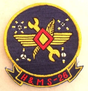 VIETNAM UNIT USMC "H&MS-26" SQDN WAR TIME MADE 4 5/8" T X 4 1/4" W CE ORIGINAL - Bild 1 von 2