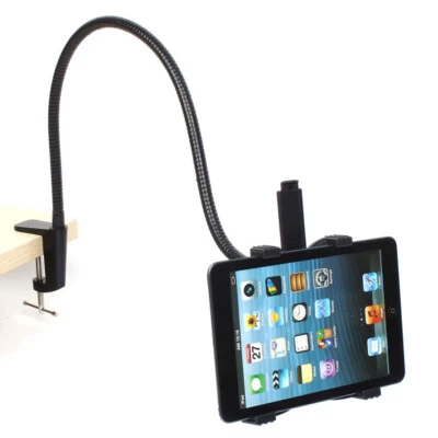 360 Rotating Desktop Stand Lazy Bed Tablet  Holder Mount With Clamp For iPad Tab - Image 1 of 4