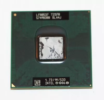 Intel Dual Core T2370 Laptop CPU 1.73ghz/533mhz/1mb #SLA4J Mobile Processor - Image 1 of 3