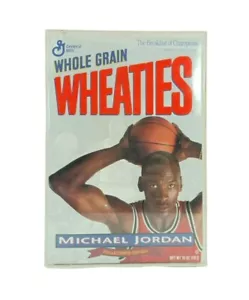 NEW Michael Jordan Vintage Wheaties Box Never Opened w/Hard Plastic Case Cover - Picture 1 of 6