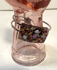 MURANO Glas Armreif mit Scharnier Armband Handarbeit in Italien - Bild 1 von 9