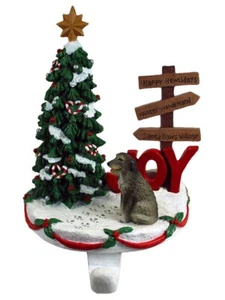 Irish Wolfhound Stocking Holder Hanger - Picture 1 of 1