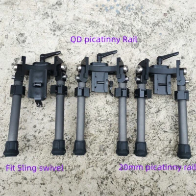 V10 LRA Rifle Bipod Compatible Picatinny Rail QD Mount Adjustable Carbon Fiber - Image 1 of 3