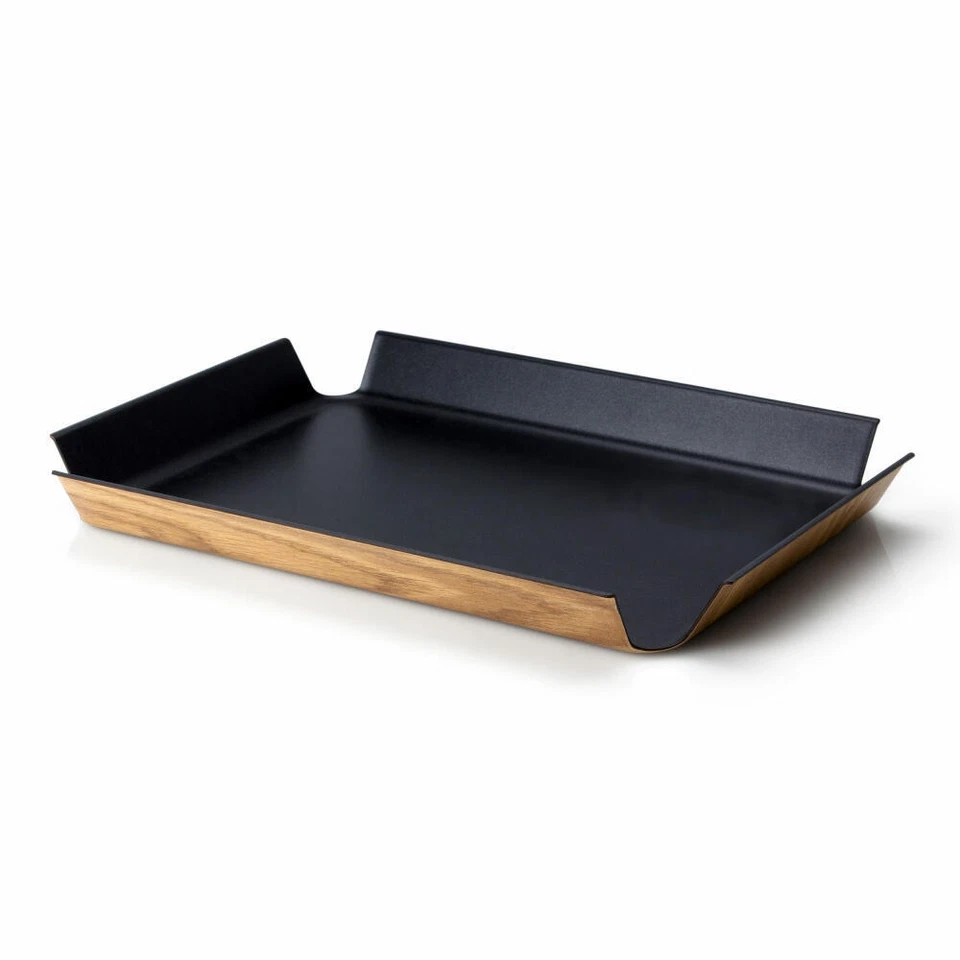 Continenta Rutschfestes Tablett Serviertablett Schwarz Metallic 45 x 34 cm - Bild 1 von 1