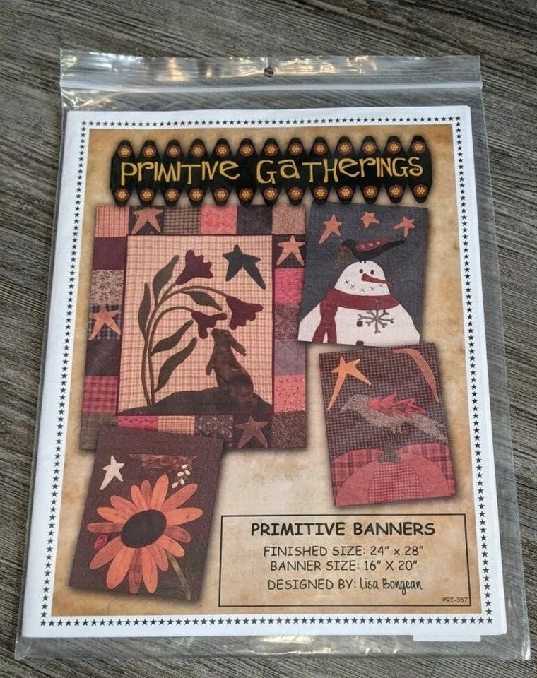 Primitive Gatherings PRI-357 Primitive Banners pattern spring summer fall winter - Image 1 of 1