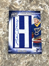 2012-13 Panini Prime Numbersakes "H" Autograph Brett Hull #25 Auto Hockey 9/25
