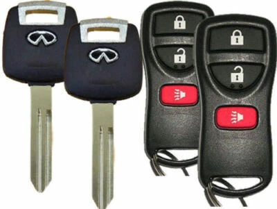 2 nuevas llaves de chip N104 (46) + 3B REMOTO para Infinity FX35 FX45 G35 QX56 2003-2008 Foto 1 de 4