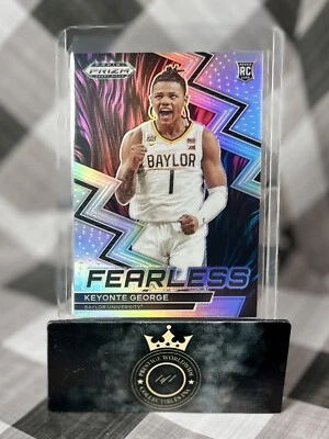 Keyonte George 2023 Prizm Draft Picks Rookie Fearless Holo Silver #14 Jazz & BU - Image 1 of 2