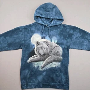 The Mountain Shirt Small Long Sleeve Hoodie Wolf Moon - Picture 1 of 6