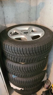 BMW 2008 535 Wagon 5 Spoke Borbet Wheels + Michelin X-ice Snow Tyres - Image 1 of 4