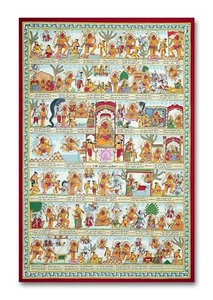 Religious Hindu God Lord Hanuman Wall Poster Hanuman Chalisa Prayer Bajrangbali - Picture 1 of 1