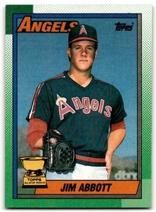 1990 Topps All-Star Rookie Cup Jim Abbott California Angels #675