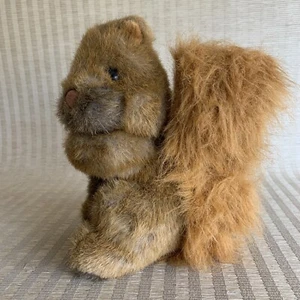 Vintage Eichhörnchen Plüsch 9 Zoll Korea 24K Polarquaste realistisches Stofftier - Bild 1 von 15