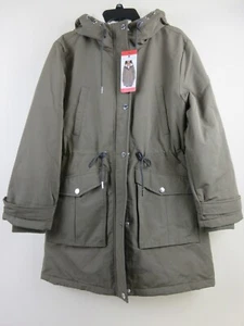 Chaqueta de parka con capucha para mujer Tommy Hilfiger talla mediana - verde enebro (NUEVA CON ETIQUETAS) - Imagen 1 de 7