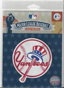Parche de manga de sombrero oficial de los Yankees de Nueva York MLB 3 3/4" redondo en paquete - Imagen 1 de 1