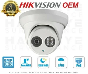 Hikvision Original-Zubehör-Hersteller DS-2CD2363G0-I (HES326-XD) IP 6 MP Revolver PoE EXIR Objektiv 2,8/4 mm - Bild 1 von 9