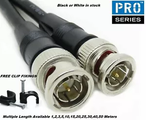 1M,2M,3M,5M,10M,15M,20M,30M,40M,50M BNC RG59 Video Cable Lead CCTV Camera DVR - Picture 1 of 23