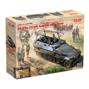 ICM 35104 Plastikmodell 1:35 Sd.Kfz.251/6 Ausf.A (mit Besatzung) Modell Plastikbausätze - Bild 1 von 20