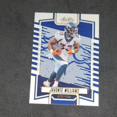 2023 Panini Absolute Football Target Orange Javonte Williams Denver Broncos #54 - Image 1 of 2