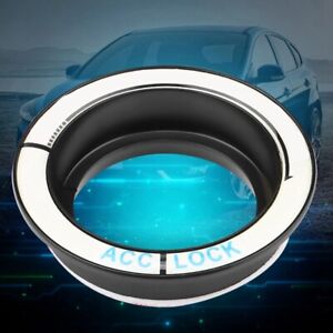 AGS Car Luminous Ignition Switch Ring Circle Key Hole Cover Trim For Ford 