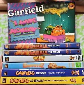 Garfield I HATE Monday Comic Garfield Fantasies DVD Garfield As HIMSELF DVD LOT - Picture 1 of 14