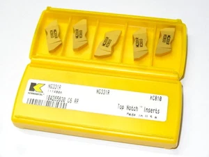 5 pezzi inserti in carburo di prima tacca KENNAMETAL NG331R grado KC810 USA - Foto 1 di 1