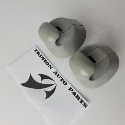 2002-2004 Ford Explorer Sun Visor Clips Gray Pair Set of 2 with Screws OEM - Image 1 of 3