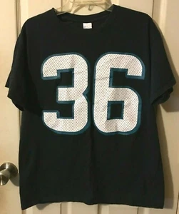 Camisa para hombre Gildan talla L - negra manga corta Philadelphia Eagles #36 Ajayi - Imagen 1 de 3