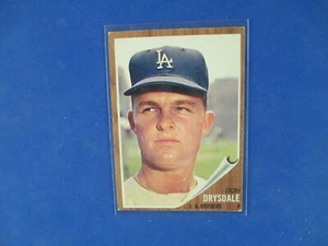 1962 Topps Baseball # 340 Don Drysdale EX + - Picture 1 of 2