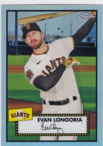 2021 Topps Chrome Platinum Anniversary Refractor #330 EVAN LONGORIA - Picture 1 of 1