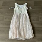 Luxe By Dorothy Perkins Womans White/Pink Dress Size UK12
