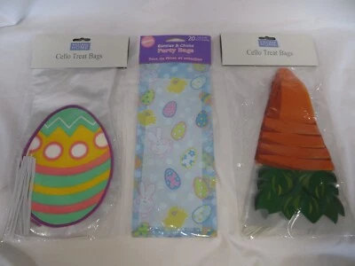 Bolsas de golosinas de celofán Wilton & Holiday Home - Pascua - conejos, huevos, zanahorias Foto 1 de 4