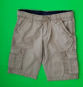 PANTALONES CORTOS CARGO TOMMY HILFIGER CAQUI OSCURO NIÑOS TALLA #7 - A25/8 - Imagen 1 de 5